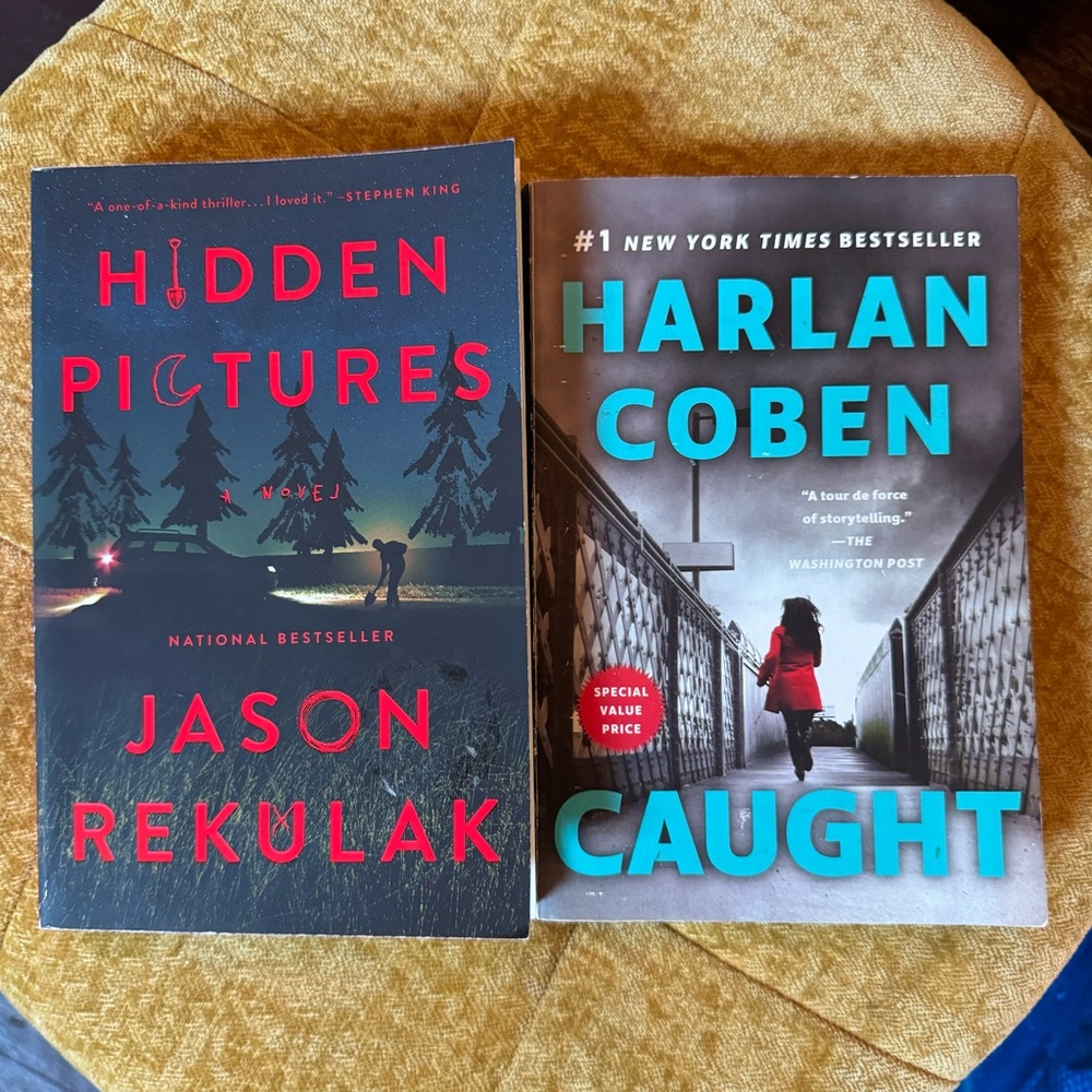 Hidden Pictures by Jason Rekulak & Caught by Harlan Coben